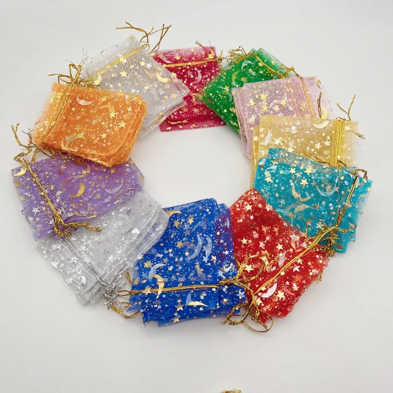 Moon Stars Organza Gift Bags, Wedding Packaging, Jewelry Storage Bags, Drawstring Pouches, Sachet Bag, 7x9, 9x12, 13x18, 500Pcs
Moon Stars Organza Gift Bags, Wedding Packaging, Jewelry Storage Bags, Drawstring Pouches, Sachet Bag, 7x9, 9x12, 13x18, 500Pcs