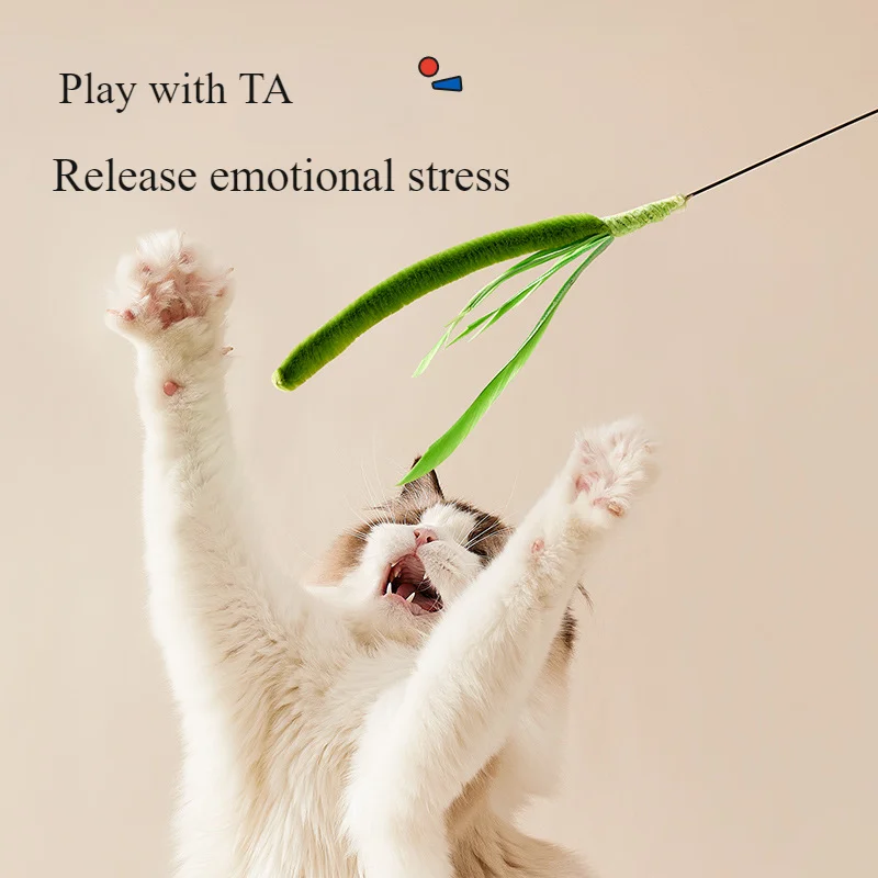 Cat Toys Creative Dog Sage Teasing Cat Stick Self Hi Long Rod Fishing Stick Pet Supplies
Cat Toys Creative Dog Sage Teasing Cat Stick Self Hi Long Rod Fishing Stick Pet Supplies