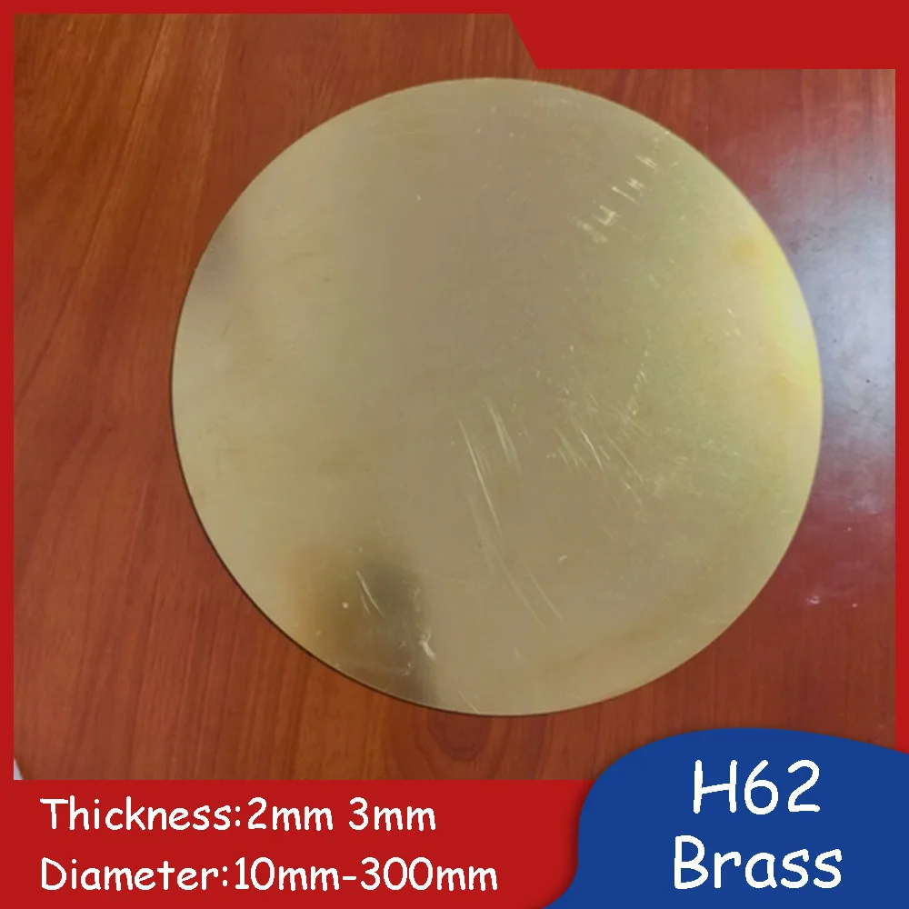 Brass Round Plate High-Quality H62 Metal Disc Circular Electrical Thermal Conductivity Flat Panel Conductor 2mm 3mm Thickness
Brass Round Plate High-Quality H62 Metal Disc Circular Electrical Thermal Conductivity Flat Panel Conductor 2mm 3mm Thickness