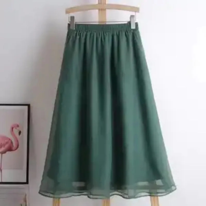 Womens Black Sheer Long Skirt Elastic Waist A-Line Casual Maxi Skirt
Womens Black Sheer Long Skirt Elastic Waist A-Line Casual Maxi Skirt