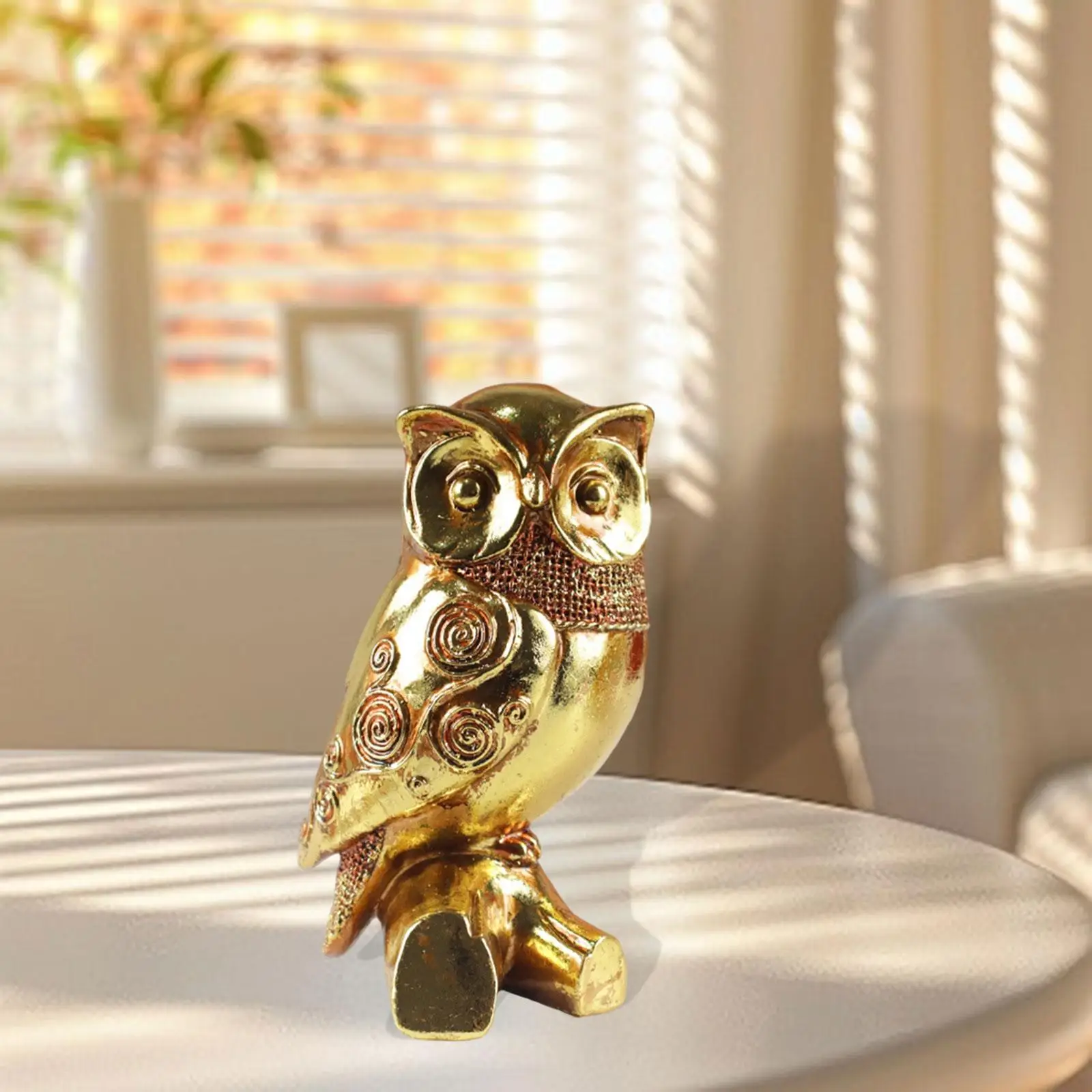 Статуя золотого совы, креативная скульптура птицы для столешницы, гостиной, офиса
Статуя золотого совы, креативная скульптура птицы для столешницы, гостиной, офиса
