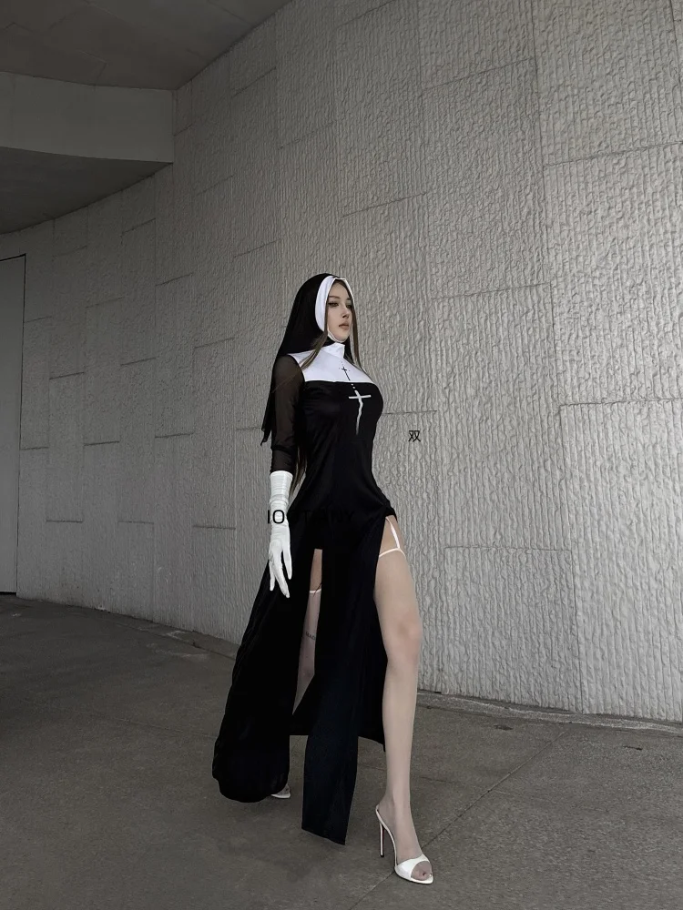 New Halloween Cute Female Anime Nun Costume Role Play Performance Clothes Sexy Ladies Performance Fancy Dress Sister Costume
New Halloween Cute Female Anime Nun Costume Role Play Performance Clothes Sexy Ladies Performance Fancy Dress Sister Costume