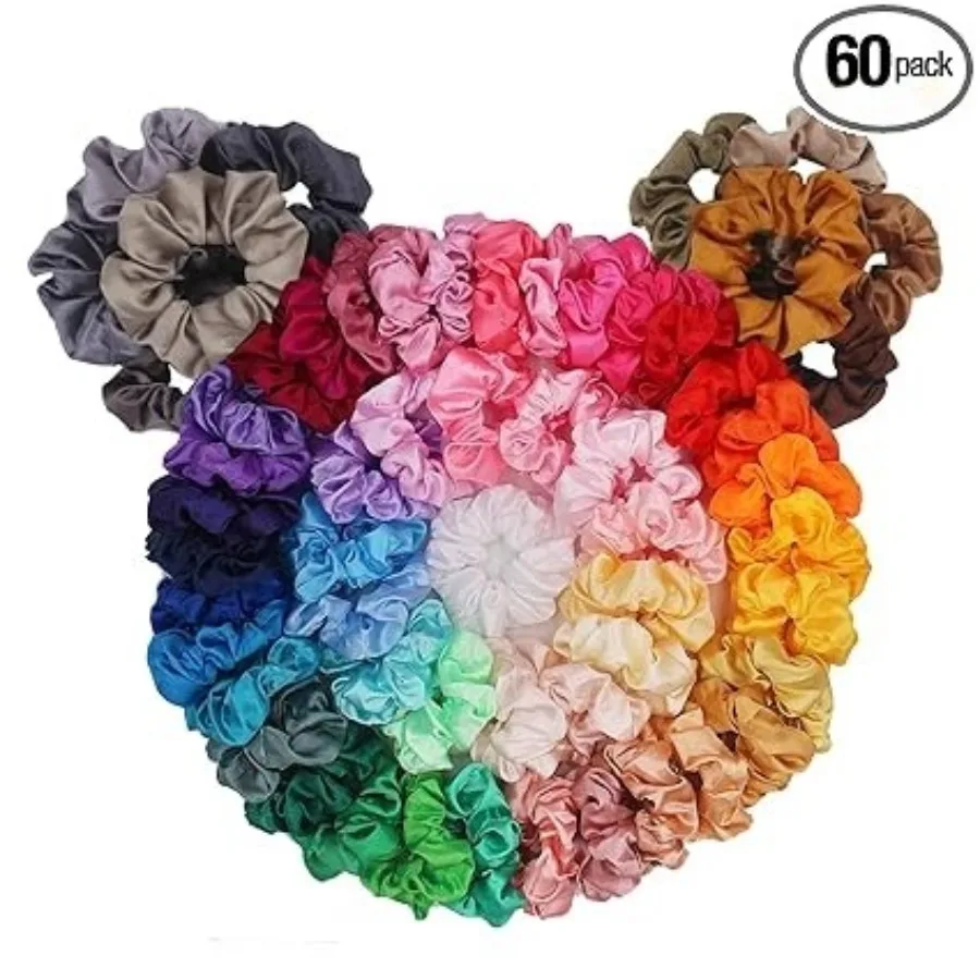 Hair Scrunchies, Satin Silk Scrunchies, Silky Curly Hair Accessories for Women, Hair Ties Ropes for Teens, Girl’s Birthday Thanksgiving Christmas Gift, 60 Pack
Hair Scrunchies, Satin Silk Scrunchies, Silky Curly Hair Accessories for Women, Hair Ties Ropes for Teens, Girl’s Birthday Thanksgiving Christmas Gift, 60 Pack