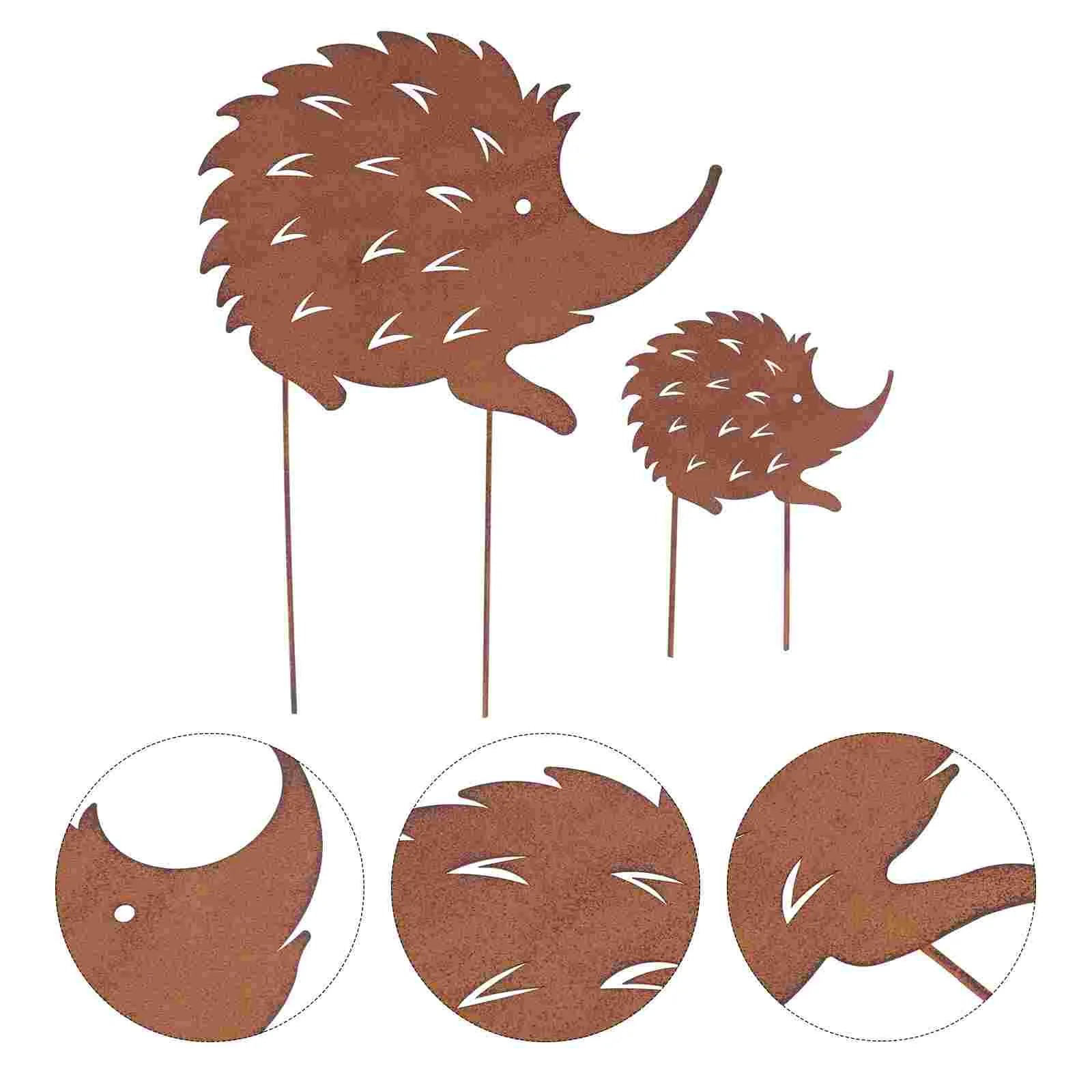 2 PCS European Style Hedgehog Plugin Vintage Decor Iron Wrought Garden Ornament
2 PCS European Style Hedgehog Plugin Vintage Decor Iron Wrought Garden Ornament