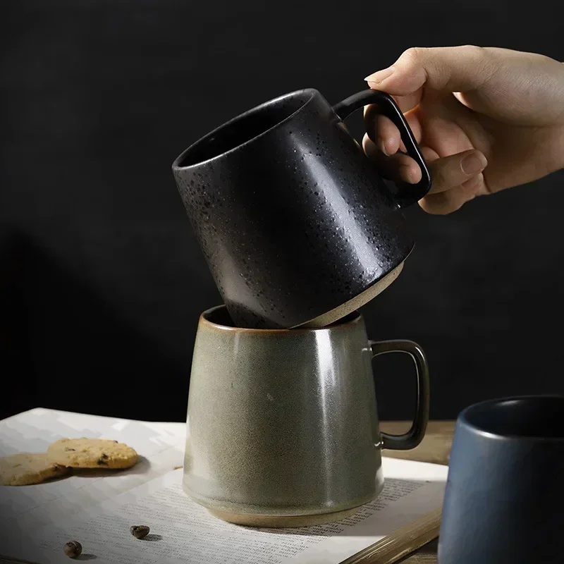 Japanese Retro Ceramic Mug, Household Cup, Creative Water and Oatmeal Cups, Couple's Nordic Style Coffee, Coarse Pottery, 375ml
Japanese Retro Ceramic Mug, Household Cup, Creative Water and Oatmeal Cups, Couple's Nordic Style Coffee, Coarse Pottery, 375ml