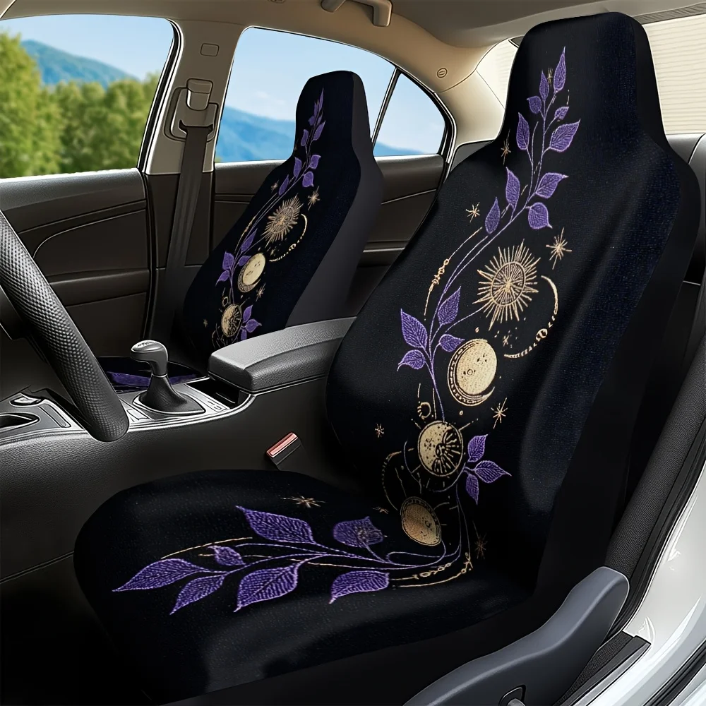2pcs Moon Phases & Lunar Calendar Car Seat Covers - Fit For Driver & Passenger Seats, Astronomy-Themed Soft Protectors With Labe
2pcs Moon Phases & Lunar Calendar Car Seat Covers - Fit For Driver & Passenger Seats, Astronomy-Themed Soft Protectors With Labe