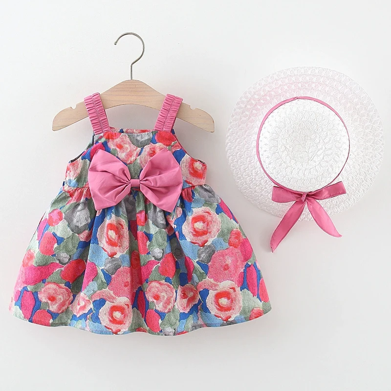 2Piece Sets 2025 Summer Toddler Girl Clothes Korean Cute Flowers Bow Sleeveless Cotton Princess Dress+Sunhat Baby Dresses BC2340
2Piece Sets 2025 Summer Toddler Girl Clothes Korean Cute Flowers Bow Sleeveless Cotton Princess Dress+Sunhat Baby Dresses BC2340