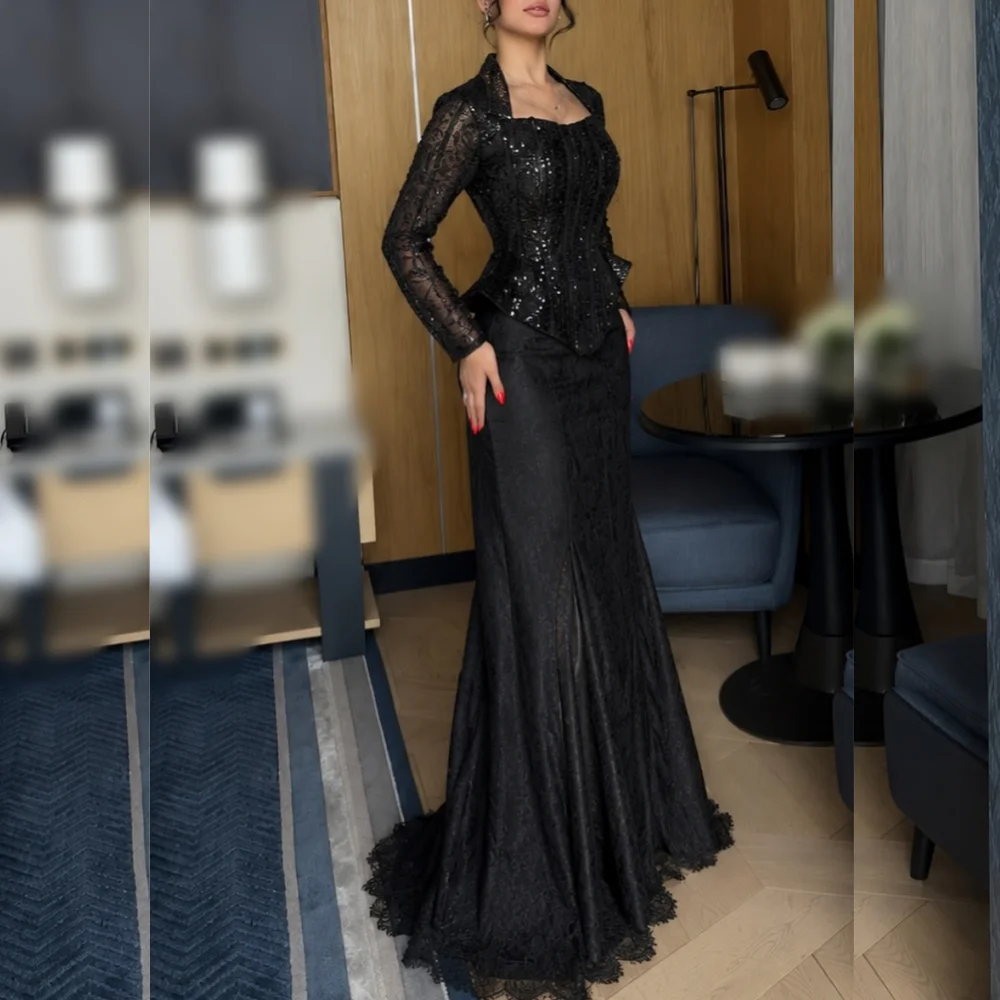 Customized Lace Luxury Sparkle Evening Dress Sequined Square Neck Trumpet Long Dresses Elegant Party Wedding for Banquet
Customized Lace Luxury Sparkle Evening Dress Sequined Square Neck Trumpet Long Dresses Elegant Party Wedding for Banquet