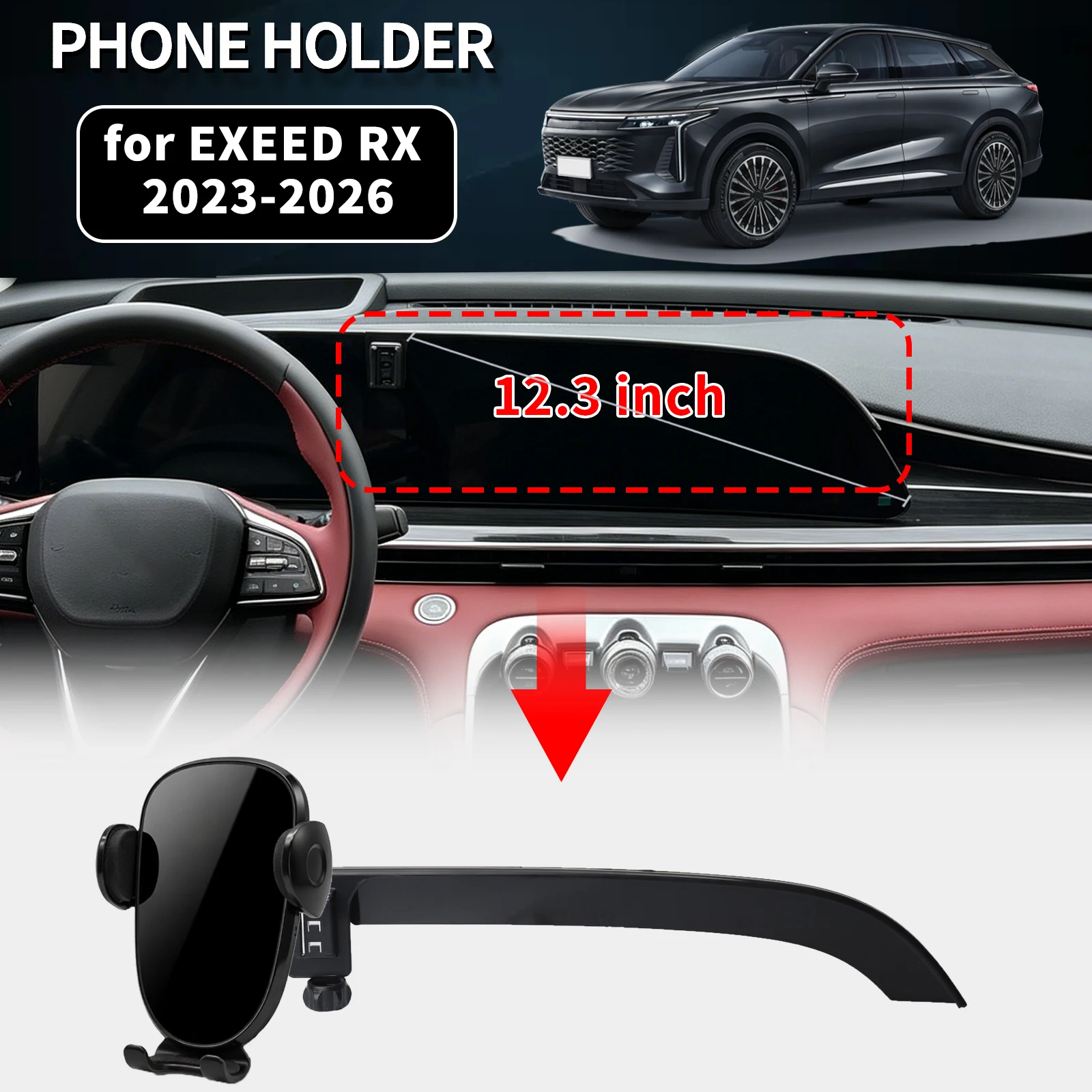 for EXEED RX 2023 2024 2025 2026 LHD Vehicle-Specific Phone Holder Mount Car GPS Stand Easy Fix Auto Accessories
for EXEED RX 2023 2024 2025 2026 LHD Vehicle-Specific Phone Holder Mount Car GPS Stand Easy Fix Auto Accessories