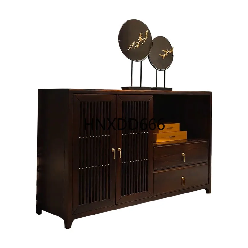 New Chinese ebony wood dining side cabinet light luxury solid wood entrance cabinet
New Chinese ebony wood dining side cabinet light luxury solid wood entrance cabinet