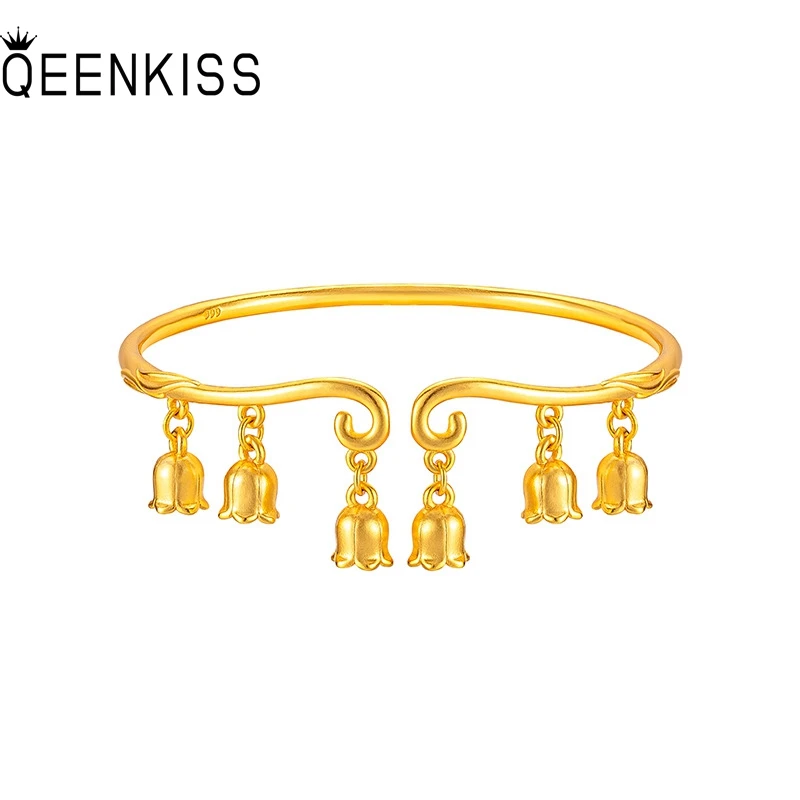 QEENKISS Gold Flower Open Bracelets Bangles For Women Wedding Party Birthday Christmas Bride Mother Girl Ladies Gifts BT5346
QEENKISS Gold Flower Open Bracelets Bangles For Women Wedding Party Birthday Christmas Bride Mother Girl Ladies Gifts BT5346