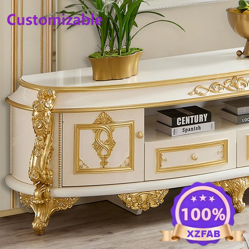 Factory Direct 2026 European Classic Style Royal Luxury TV Cabinet Villa Furniture Home Storage White and Gold Large Wood Living
Factory Direct 2026 European Classic Style Royal Luxury TV Cabinet Villa Furniture Home Storage White and Gold Large Wood Living