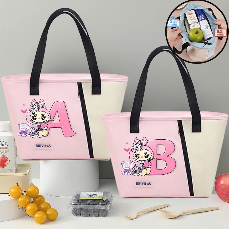 Labubu High-capacity Tote Lunch Bag Anime Fashion Thermal Insulation Bags Picnic Portable Food Keep Fresh Handbag Bento Pouch
Labubu High-capacity Tote Lunch Bag Anime Fashion Thermal Insulation Bags Picnic Portable Food Keep Fresh Handbag Bento Pouch