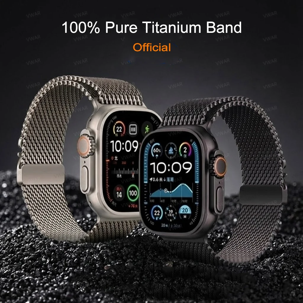 Official Titanium Milanese Loop Band for Apple Watch Bands Ultra 3 2 49mm Strap Series 11 10 9 8 SE 6 5 Parachute-style Bracelet
Official Titanium Milanese Loop Band for Apple Watch Bands Ultra 3 2 49mm Strap Series 11 10 9 8 SE 6 5 Parachute-style Bracelet