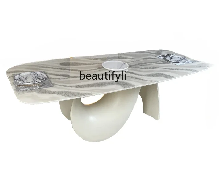 A15 Designer French Cream Style Modern Italian Style Light Luxury Large Apartment Dining Table Marble Dining Table Home
A15 Designer French Cream Style Modern Italian Style Light Luxury Large Apartment Dining Table Marble Dining Table Home