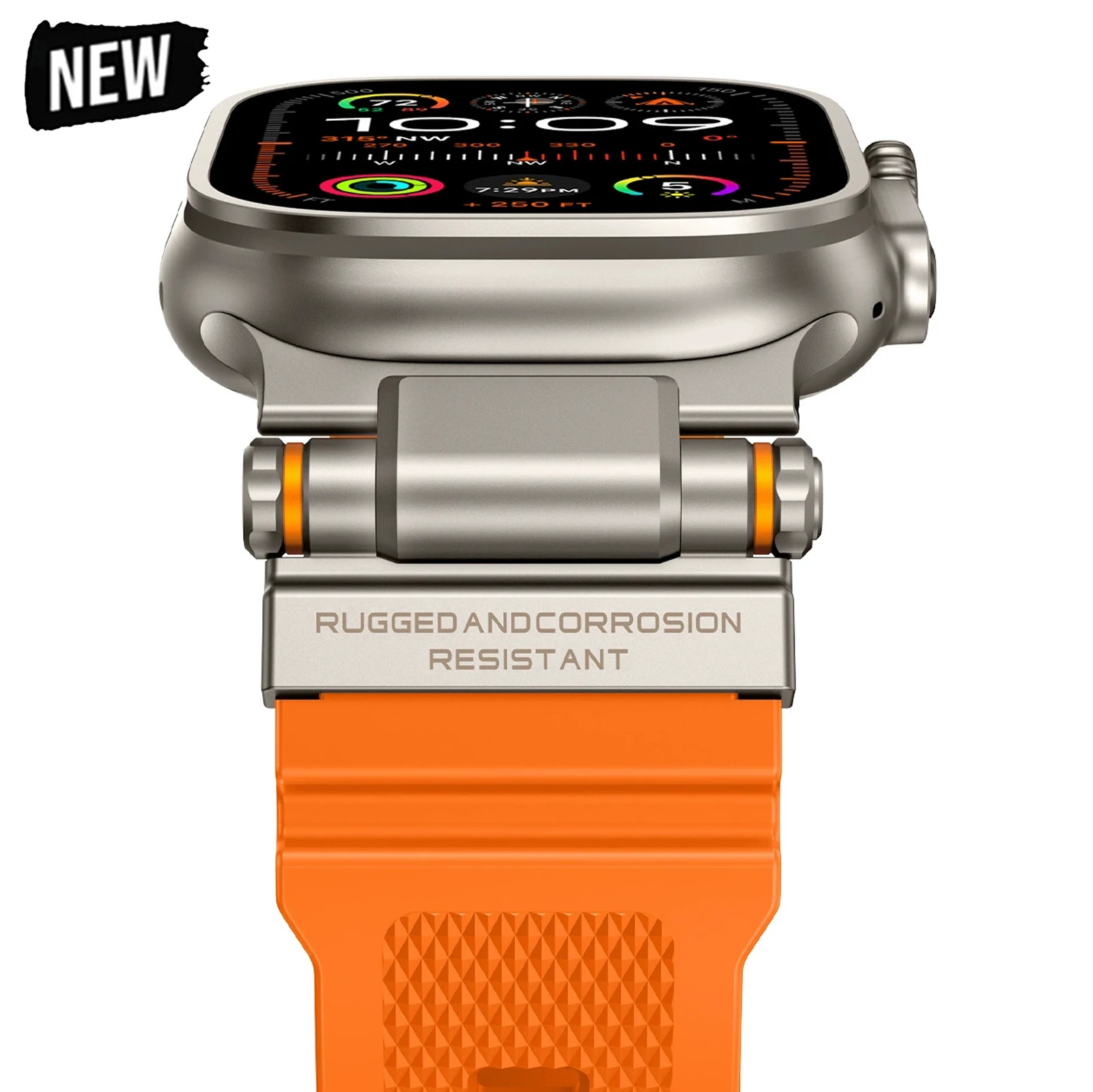 Sport Silicone Strap for Apple Watch Ultra 2 Band 49mm Stainless Steel Correa Bracelet Iwatch Series 9 8 7 SE 10 45mm 44mm 46mm
Sport Silicone Strap for Apple Watch Ultra 2 Band 49mm Stainless Steel Correa Bracelet Iwatch Series 9 8 7 SE 10 45mm 44mm 46mm