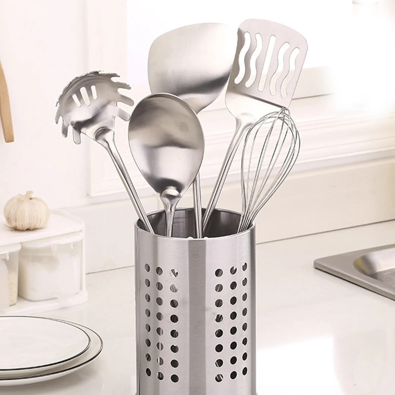 1Set Stainless Steel Chopstick Holder Wide Height Large Capacity Kitchen Utensil Organizer Cutlery Storage Quick Dry Drain Base
1Set Stainless Steel Chopstick Holder Wide Height Large Capacity Kitchen Utensil Organizer Cutlery Storage Quick Dry Drain Base
