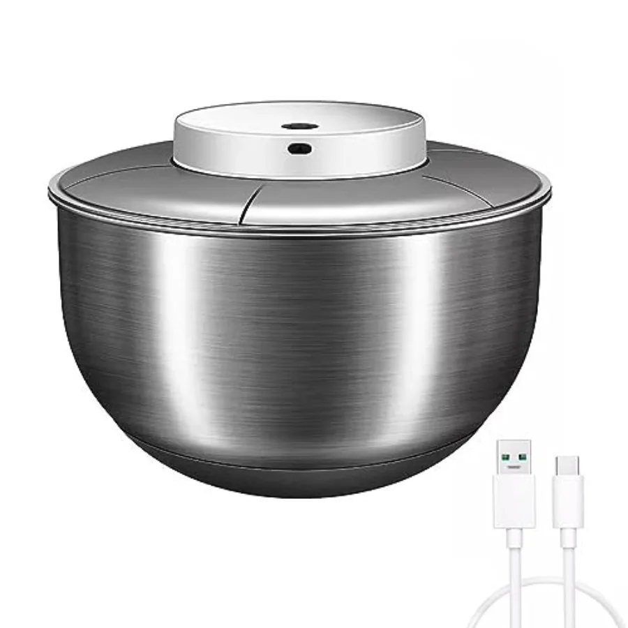 Automatic Electric Salad Spinner 5L Type-C Rechargeable Stainless Steel Lettuce Washer and Spinner Dryer for Salad Greens Fruit
Automatic Electric Salad Spinner 5L Type-C Rechargeable Stainless Steel Lettuce Washer and Spinner Dryer for Salad Greens Fruit