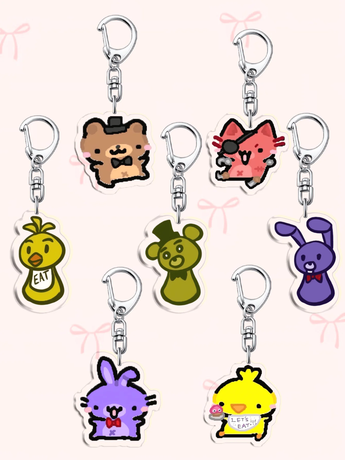 Y2K Cartoon FNAF Acrylic Keychain – Five Nights at Freddy’s Car Keyring Bag Charm Lanyard Holder for Daily Use
Y2K Cartoon FNAF Acrylic Keychain – Five Nights at Freddy’s Car Keyring Bag Charm Lanyard Holder for Daily Use
