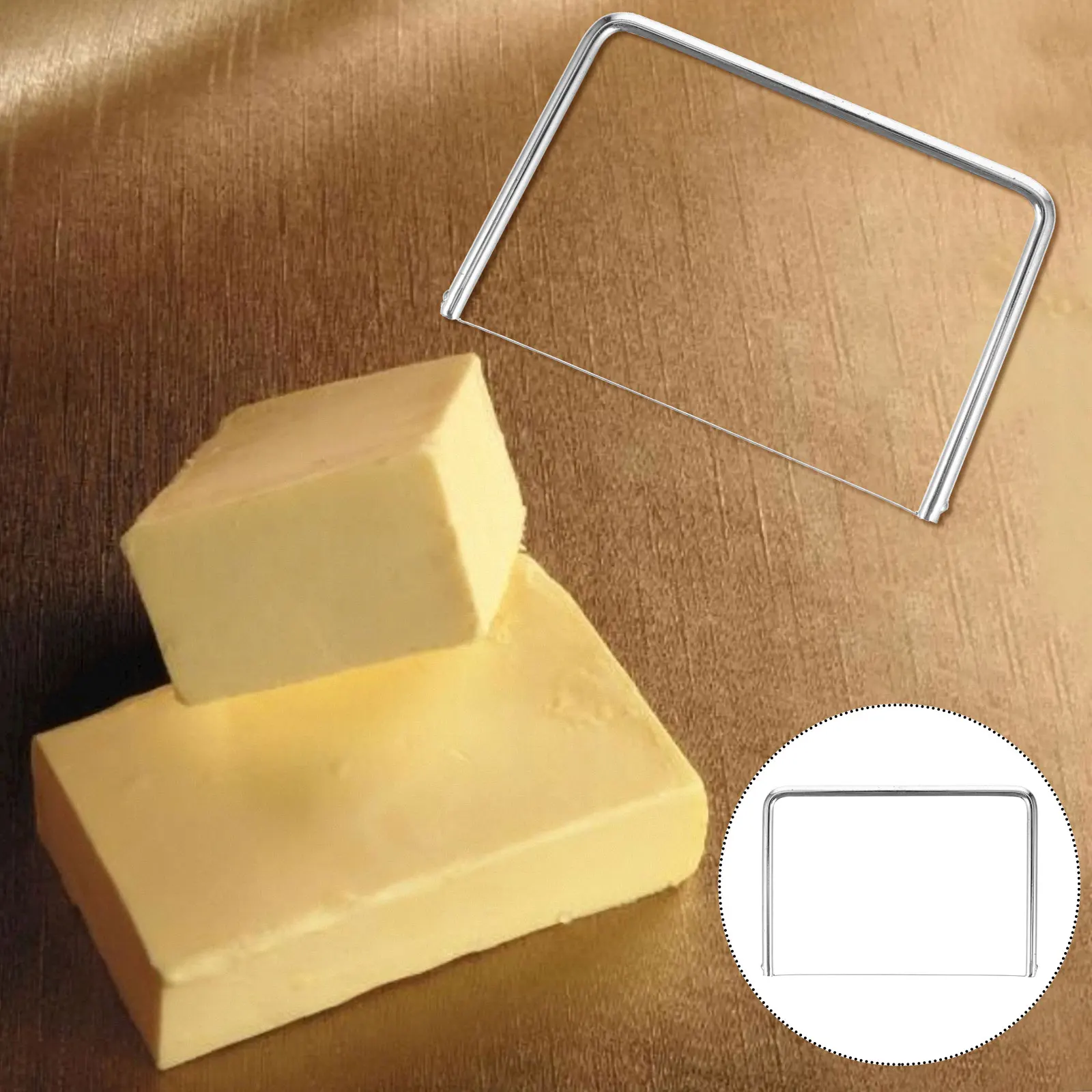 3pcs Cheese Slicer Wire Handheld Butter Multifunctional Kitchen Tool Cake Pastry Cream Toast Dairy Slicing Stainless
3pcs Cheese Slicer Wire Handheld Butter Multifunctional Kitchen Tool Cake Pastry Cream Toast Dairy Slicing Stainless