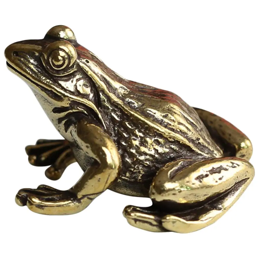 Retro Brass Solid Frog Desktop Decorative Ornament Tiny Frogs Garden Figurines Outdoor Statues for Office
Retro Brass Solid Frog Desktop Decorative Ornament Tiny Frogs Garden Figurines Outdoor Statues for Office