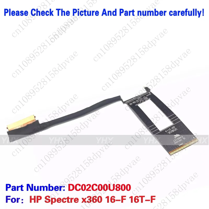 GYX New For HP Spectre x360 16-F 16T-F AI CAMERA CABLE DC02C00U800.
GYX New For HP Spectre x360 16-F 16T-F AI CAMERA CABLE DC02C00U800.