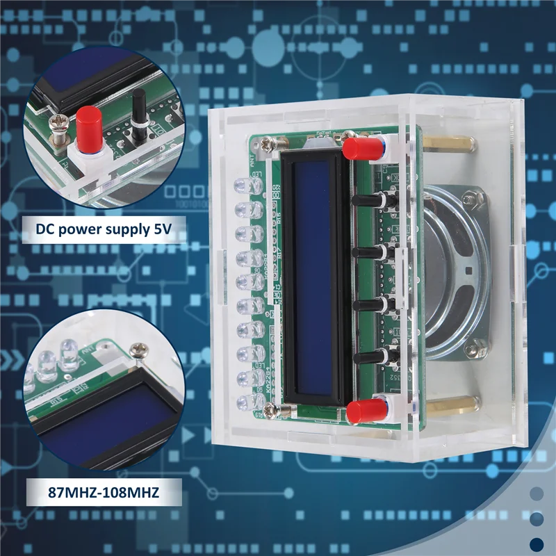 A31R-DIY DC 5 В комплект цифрового радио, детали TDA5807 51 однокристальный FM цифровой звуковой аппарат STC89C52 чип 87 МГц-108 МГц
A31R-DIY DC 5 В комплект цифрового радио, детали TDA5807 51 однокристальный FM цифровой звуковой аппарат STC89C52 чип 87 МГц-108 МГц