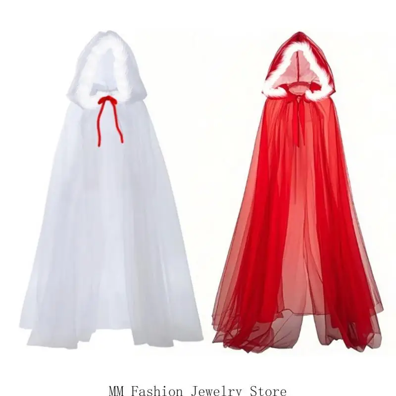 Christmas Outfits Mrs Santa Cloak with White Furs Hooded Christmas Robe Shawl Wizard Robe Full Length Cloaks Gifts D0UB
Christmas Outfits Mrs Santa Cloak with White Furs Hooded Christmas Robe Shawl Wizard Robe Full Length Cloaks Gifts D0UB