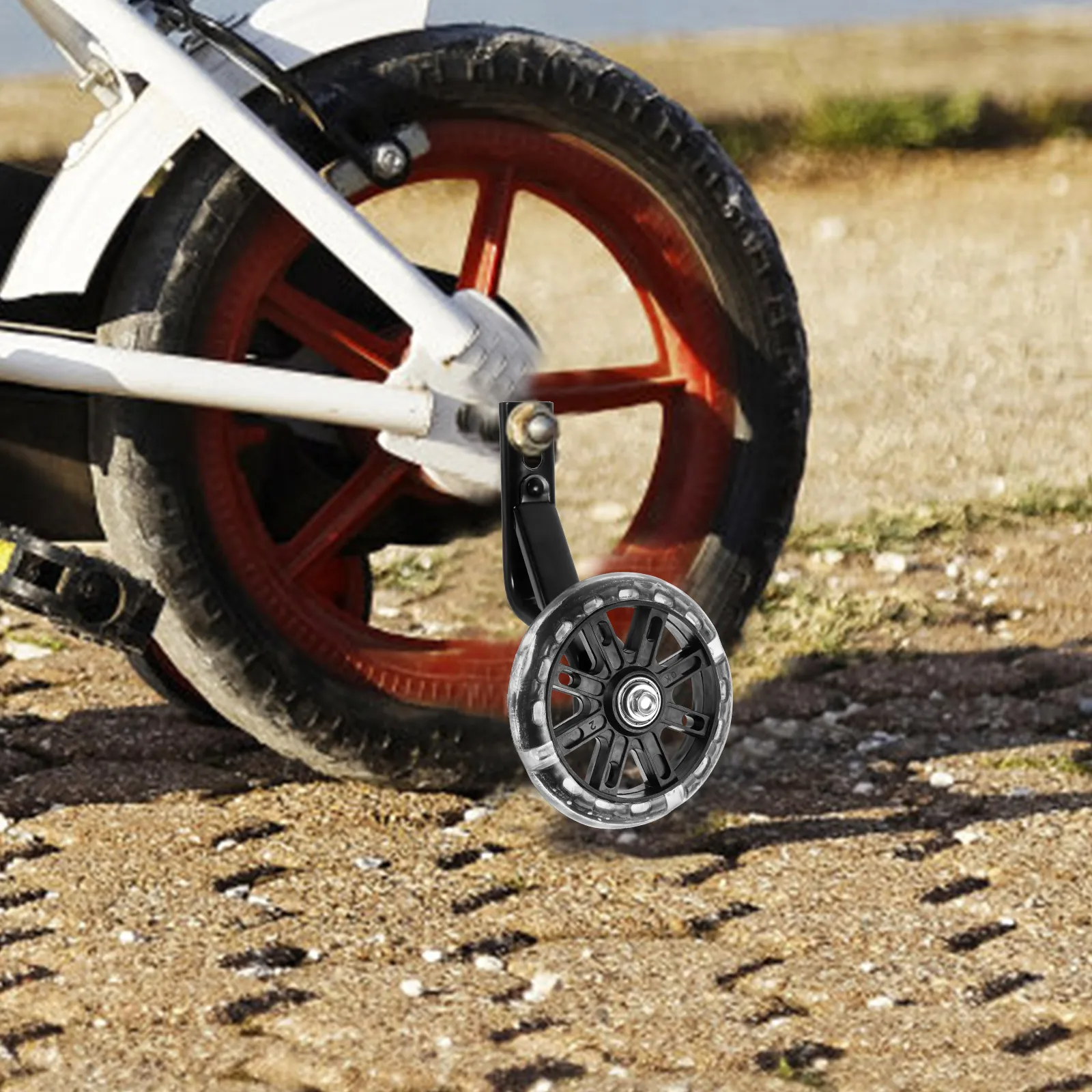 1Set Bike Training Auxiliary Wheels Flashing Light Adjustable Sturdy Balance Support Wheels for Bikes Protection 
1Set Bike Training Auxiliary Wheels Flashing Light Adjustable Sturdy Balance Support Wheels for Bikes Protection