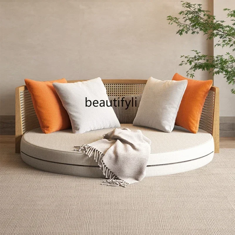 Nordic Rattan Casual Foldable Sofa Bed Double Multi-Functional round Rattan Sofa Bed
Nordic Rattan Casual Foldable Sofa Bed Double Multi-Functional round Rattan Sofa Bed