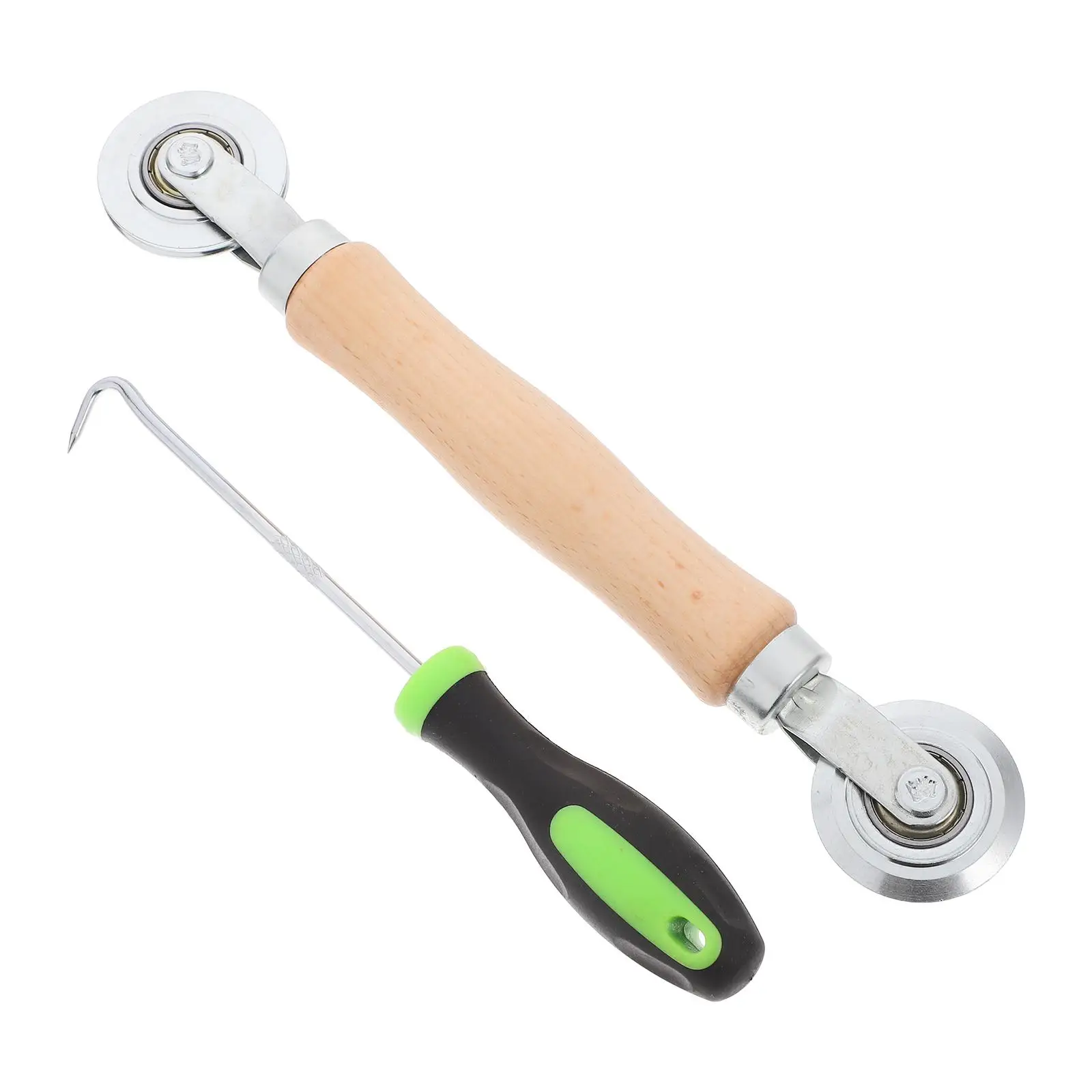2 Pcs Screen Replacement Tool Comfortable Wood Handle Double Bearings Pressure Wheel Mesh Kit Window Installation Tools Hardware
2 Pcs Screen Replacement Tool Comfortable Wood Handle Double Bearings Pressure Wheel Mesh Kit Window Installation Tools Hardware