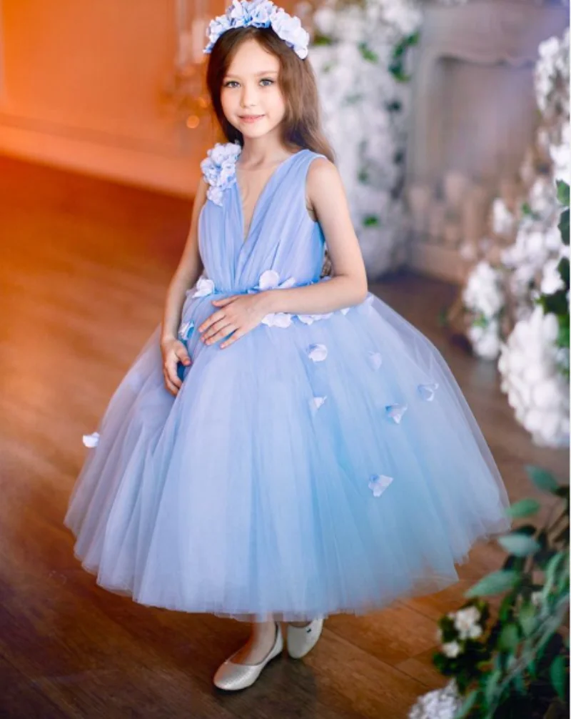 Princess 3D Appliques Flower Girl Dresses For Wedding Tulle Ball Gown Kids Pageant Gown Birthday Party First Communion Dress
Princess 3D Appliques Flower Girl Dresses For Wedding Tulle Ball Gown Kids Pageant Gown Birthday Party First Communion Dress