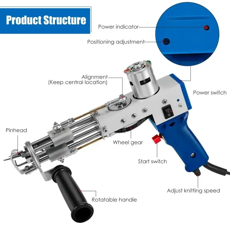 Exceeding expectations Carpet Tufting Gun Weaving Machine Professional Flocking Device Embroidery Tool Cut-Pile Loop Pile Knitti
Exceeding expectations Carpet Tufting Gun Weaving Machine Professional Flocking Device Embroidery Tool Cut-Pile Loop Pile Knitti