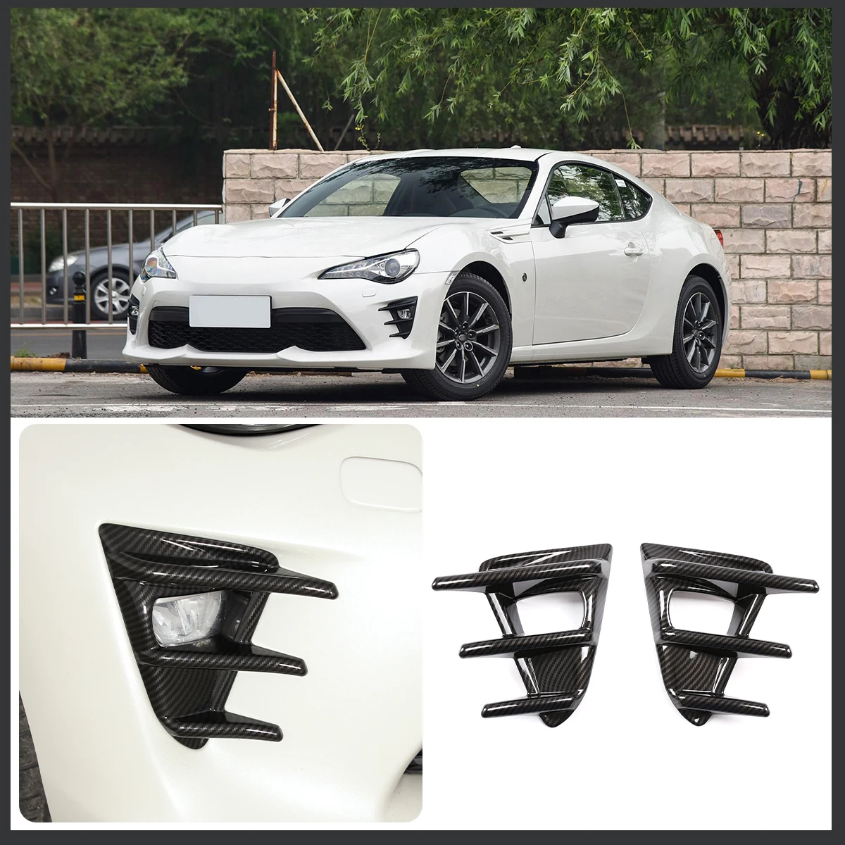 2 Piece Set For Toyota 86 2016-2020 Car Modeling Front Fog Lamp Decorative Frame ABS Car Exterior Modification Accessories
2 Piece Set For Toyota 86 2016-2020 Car Modeling Front Fog Lamp Decorative Frame ABS Car Exterior Modification Accessories