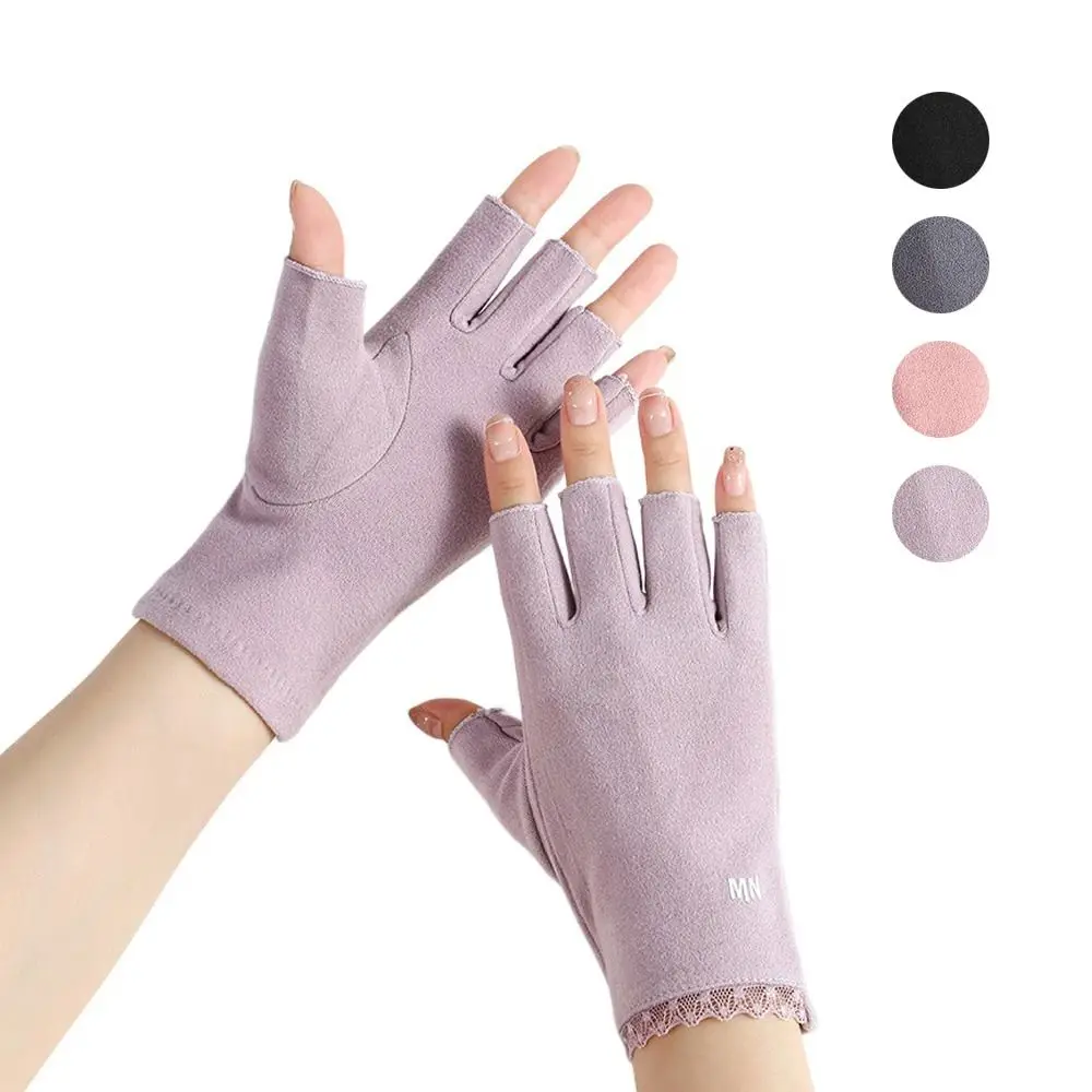 New Solid Color Half Finger Gloves Thin Style Breathable Touchscreen Gloves Velvet Fleece Fingerless Gloves Outdoor Activities
New Solid Color Half Finger Gloves Thin Style Breathable Touchscreen Gloves Velvet Fleece Fingerless Gloves Outdoor Activities