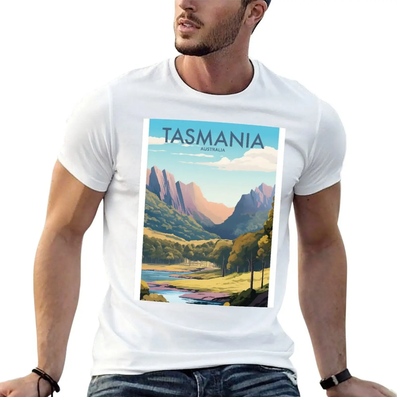 Традиционная футболка с плакатом для путешествий TASMANIA, мужские футболки для мужчин, повседневная мужская футболка, роскошная футболка
Традиционная футболка с плакатом для путешествий TASMANIA, мужские футболки для мужчин, повседневная мужская футболка, роскошная футболка