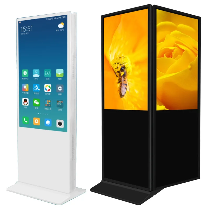 Vertical double-sided screen advertising machine Floor-to-ceiling touch all-in-one machine Shopping mall supermarket
Vertical double-sided screen advertising machine Floor-to-ceiling touch all-in-one machine Shopping mall supermarket