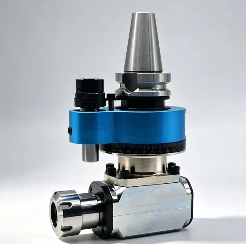 BT40/BT50 90° Right Angle Milling Head with ER32 Collet, Side Mount for CNC Machining Center
BT40/BT50 90° Right Angle Milling Head with ER32 Collet, Side Mount for CNC Machining Center