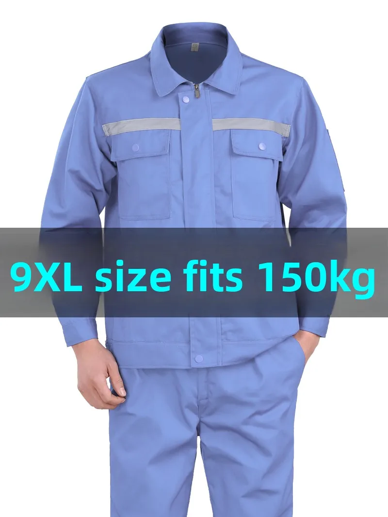 plus Size Workwear Shirt And Pants Set for Men Automotive Repair Workers Protective Clothing Spring Autumn Cotton Blend Fabric
plus Size Workwear Shirt And Pants Set for Men Automotive Repair Workers Protective Clothing Spring Autumn Cotton Blend Fabric