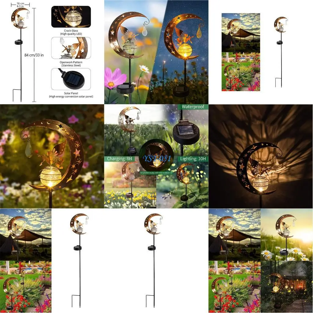 E15A Metal Moon Angel Statues Figurine Lawn Landscape for Yard Garden Decor
E15A Metal Moon Angel Statues Figurine Lawn Landscape for Yard Garden Decor