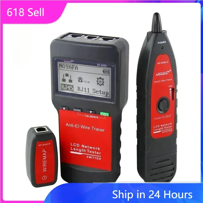 ZHOUCE NF-8200 Network Cable Tester Cable Continuity Tester Anti-Interference Wire Tracker Measure Sensitivity Adjustable
ZHOUCE NF-8200 Network Cable Tester Cable Continuity Tester Anti-Interference Wire Tracker Measure Sensitivity Adjustable