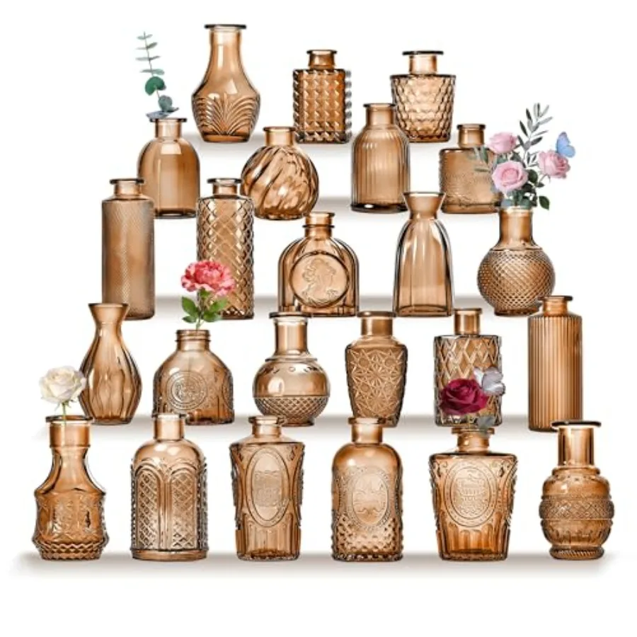 Mini Bud Vases As Wedding Centerpieces for Tables, Bud Vases for Flowers, Small Flower Vases Suitable for Birthday Party, Anniv
Mini Bud Vases As Wedding Centerpieces for Tables, Bud Vases for Flowers, Small Flower Vases Suitable for Birthday Party, Anniv