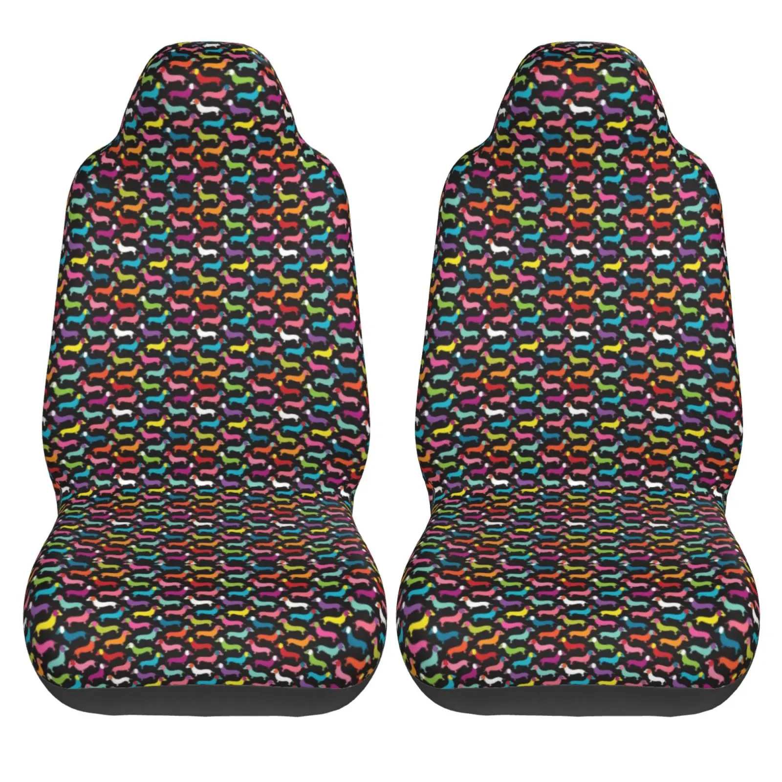 Colorful Sausage Dog Print Car Seat Covers Set 2 Pcs Elastic Auto Interior Car Accessories Protectors Non-Slip Auto Cove
Colorful Sausage Dog Print Car Seat Covers Set 2 Pcs Elastic Auto Interior Car Accessories Protectors Non-Slip Auto Cove