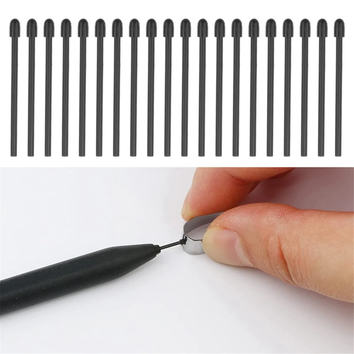 A9oP- 40Pcs Pen Tips/Nibs for Remarkable 2 Stylus Marker Plus Pen Nibs with Tool Replacement Soft Nibs/Tips
A9oP- 40Pcs Pen Tips/Nibs for Remarkable 2 Stylus Marker Plus Pen Nibs with Tool Replacement Soft Nibs/Tips