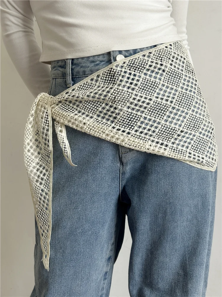 Retro Hollow Waist Lace Triangle Scarf Belt Women's Fashion Ins Waist Seal Rope Decoration Waist Stacked Through Fart Curtain
Retro Hollow Waist Lace Triangle Scarf Belt Women's Fashion Ins Waist Seal Rope Decoration Waist Stacked Through Fart Curtain