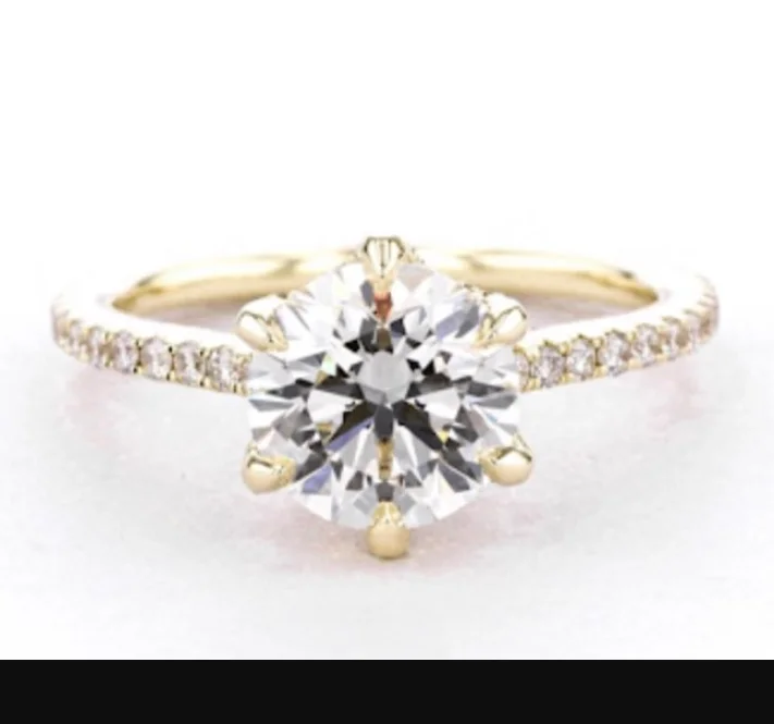 New 100% 10K Rose Gold Center 2ct Round Moissanite Engagement Rings Fine Jewelry Diamond Rings for Women
New 100% 10K Rose Gold Center 2ct Round Moissanite Engagement Rings Fine Jewelry Diamond Rings for Women
