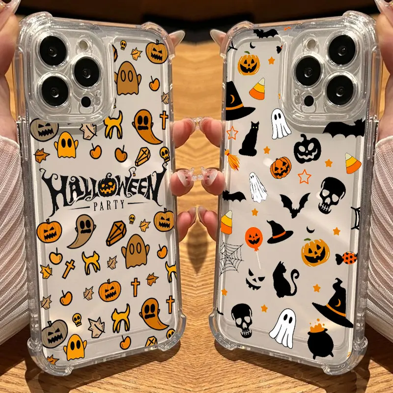 Happy Halloween Art Phone Case Clear For iPhone 17 16 14 15 11 12 13 Pro Max 16E 16 Plus 17 Air Soft Shockproof Cover Halloweens
Happy Halloween Art Phone Case Clear For iPhone 17 16 14 15 11 12 13 Pro Max 16E 16 Plus 17 Air Soft Shockproof Cover Halloweens