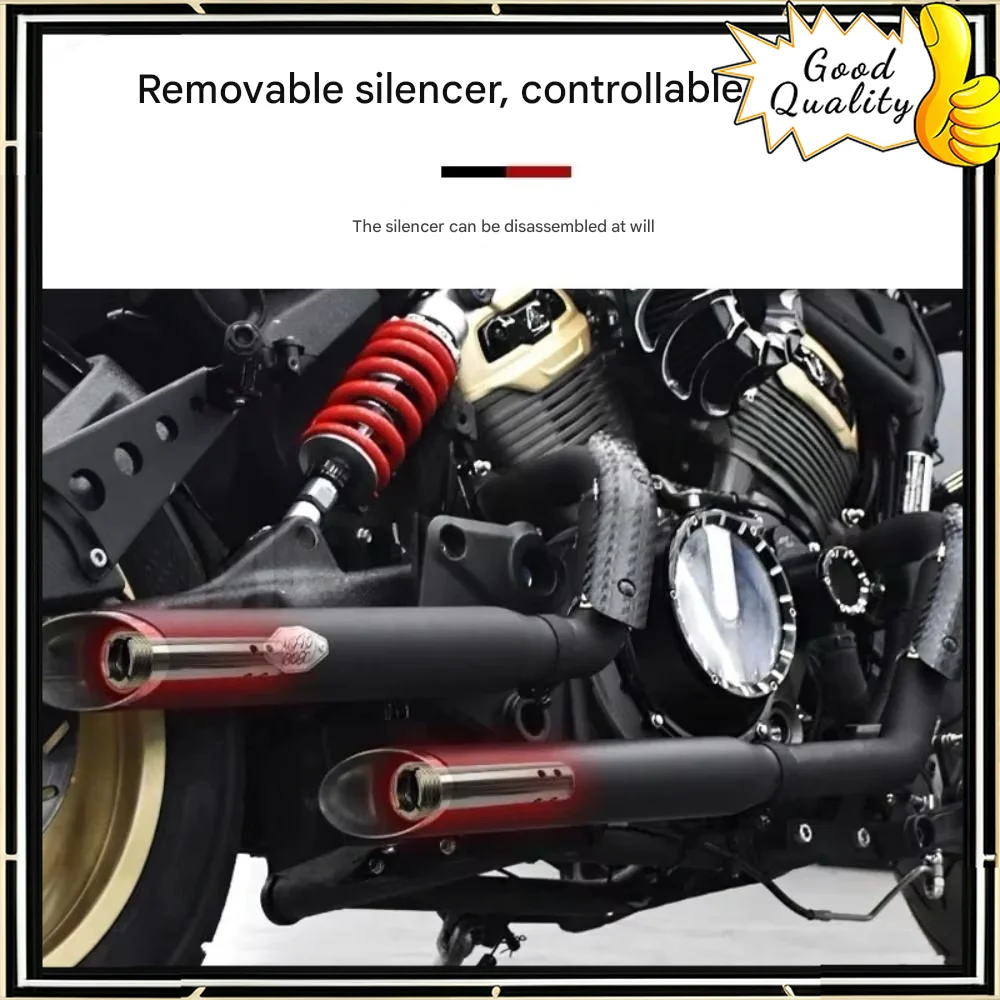 Good Quality For Benda Chinchilla 500 /450modified full section exhaust Pipe,the sound is low, deep and powerful
Good Quality For Benda Chinchilla 500 /450modified full section exhaust Pipe,the sound is low, deep and powerful