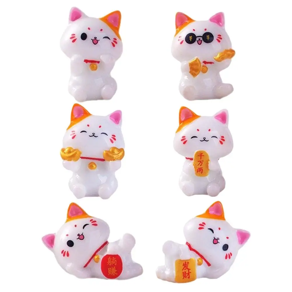 6 Pcs Figurines Miniature Resin Decor for Home Office Desk Bookshelf Garden Accessories Waving Cats Prosperity Symbol
6 Pcs Figurines Miniature Resin Decor for Home Office Desk Bookshelf Garden Accessories Waving Cats Prosperity Symbol