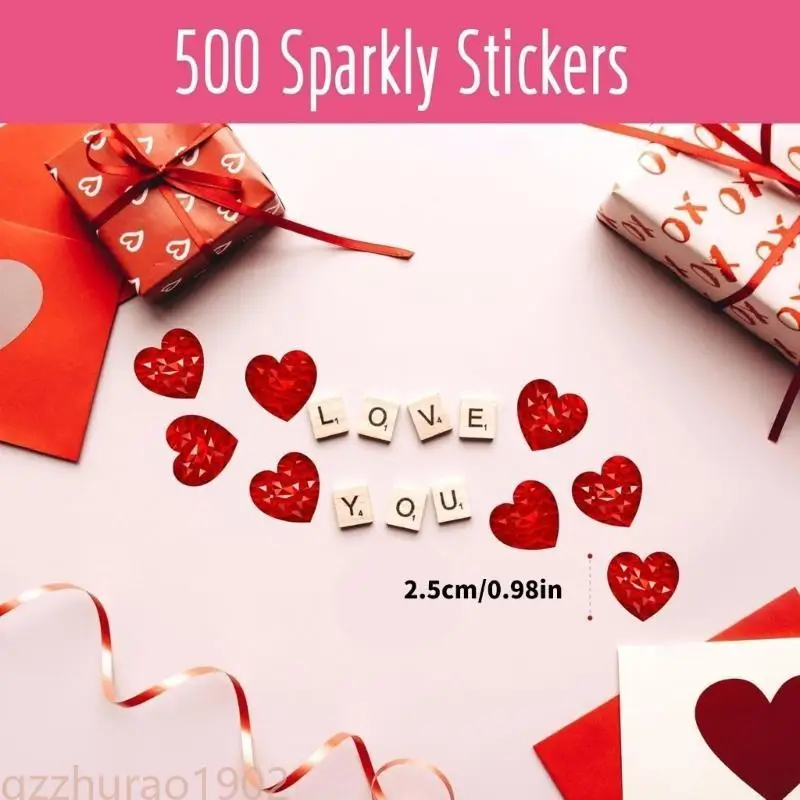 97QB Heart Sticker Self-Adhesive Stationery Labels Sticker Valentine's Day Sticker Decorative Sticker for Craft Enthusiasts
97QB Heart Sticker Self-Adhesive Stationery Labels Sticker Valentine's Day Sticker Decorative Sticker for Craft Enthusiasts